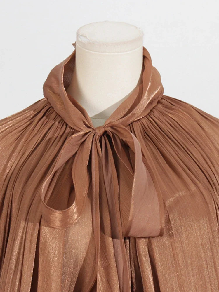 Loose Lantern Sleeve Evening Party Dress