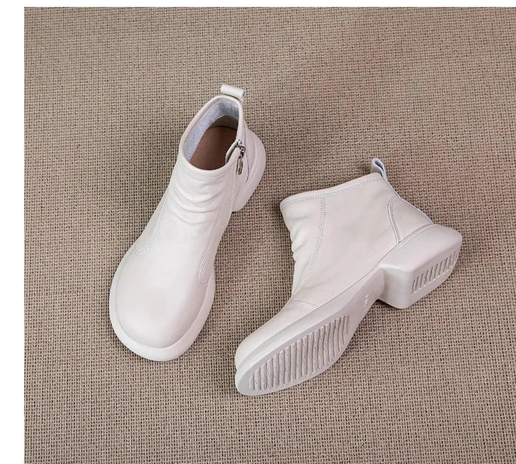 Soft Sole Motorcycle Ankle Booties
