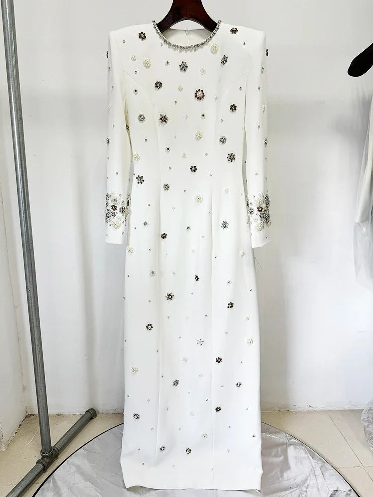 Luxurious Beaded Maxi Dress