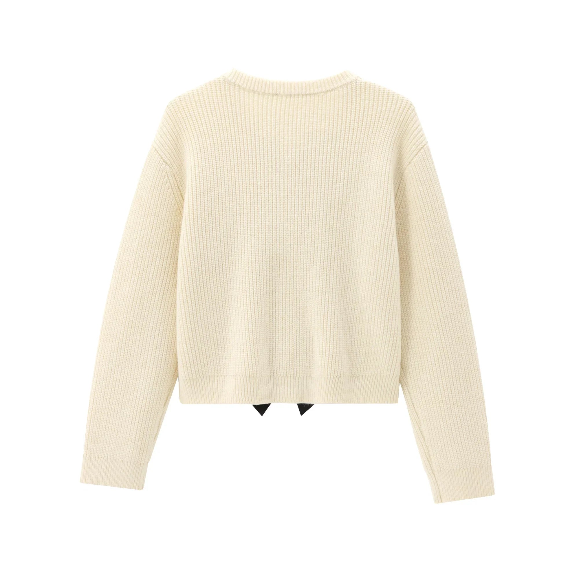 Vintage O-Neck Knitted Cardigan