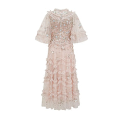 Romance in the Making Floral Mesh Dress