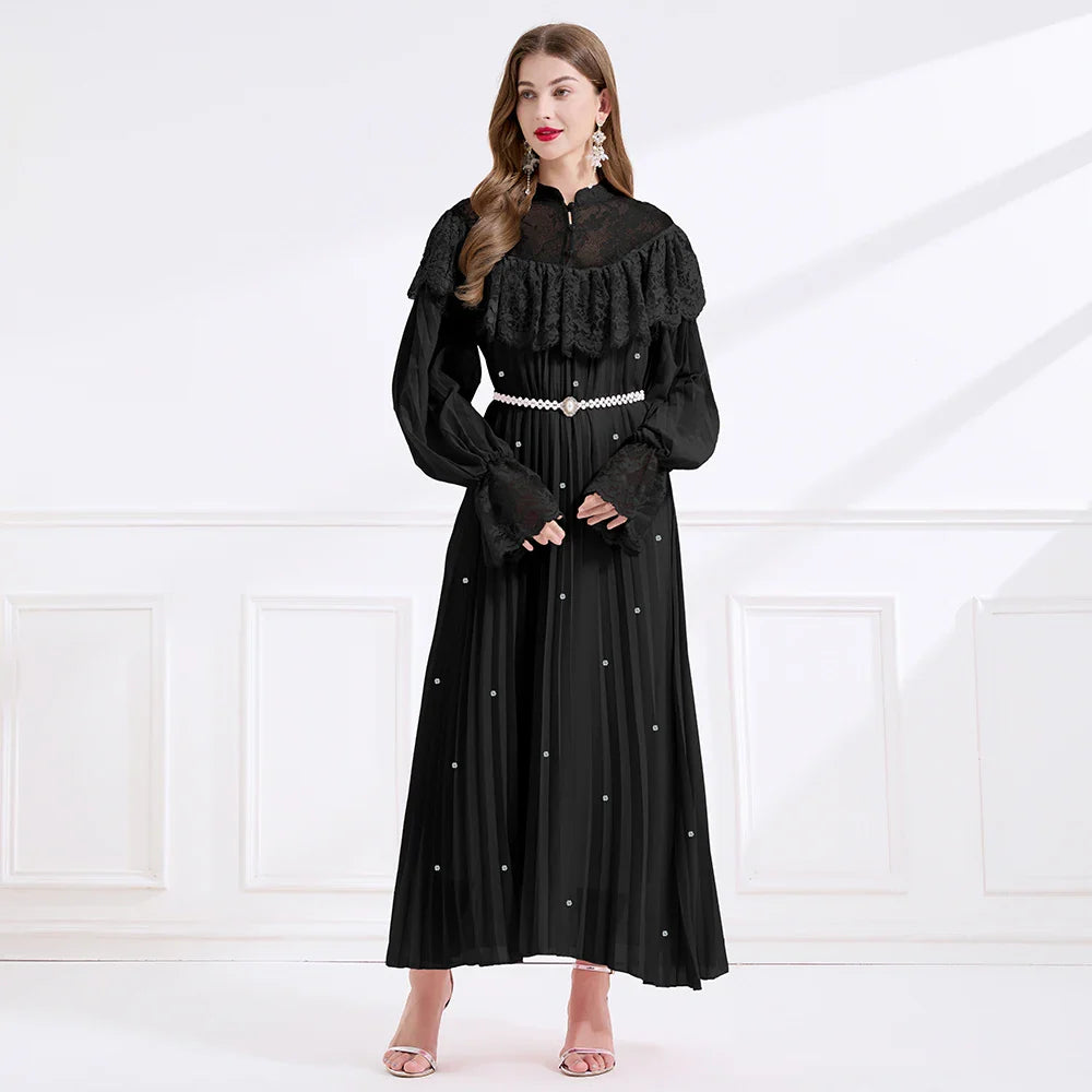 Wonderful Lace Spliced Party Dress