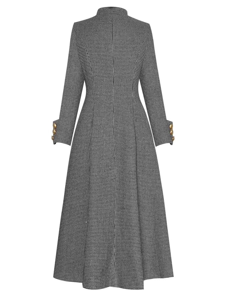 Waist Up Women's Single Breasted Overcoat