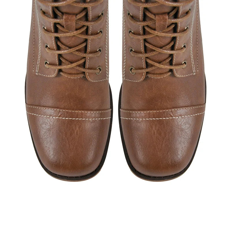 Stylish Round Toe Women's Ankle Boots