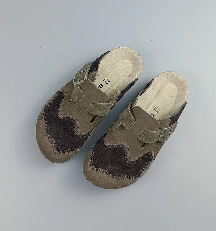 Lovely Leather Cork Mules