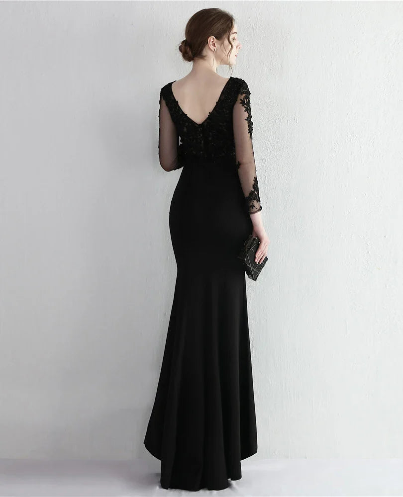 Elegant Mermaid Women's Maxi Gown