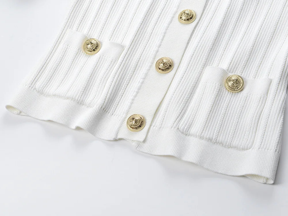 Slim Stretchy Knitted Cardigan