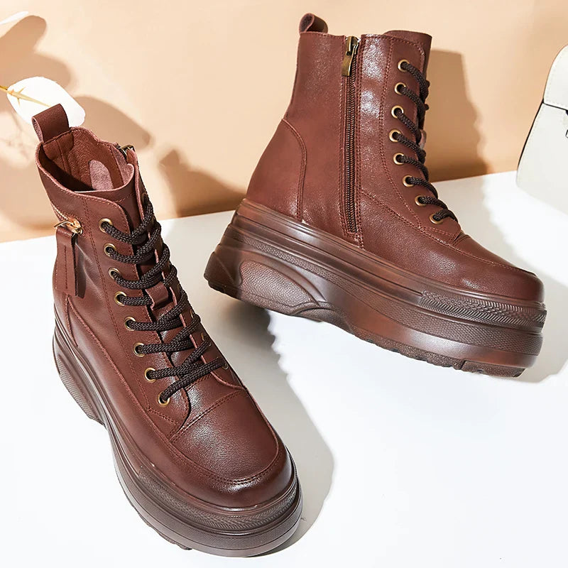 Thick Sole Short Ankle Boots