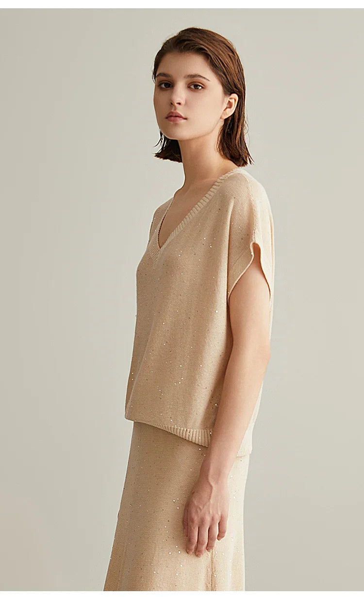 Silk Linen Pullover Sweaters