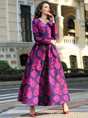 Floral Fashion Evening Dress