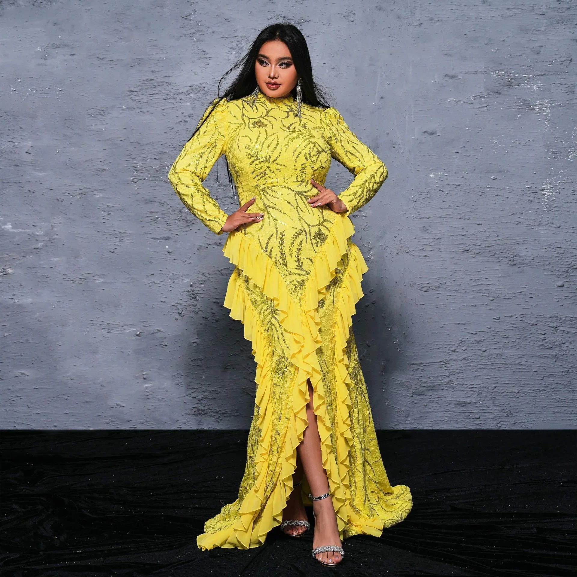 Glamorous Plus Size Fishtail Gown