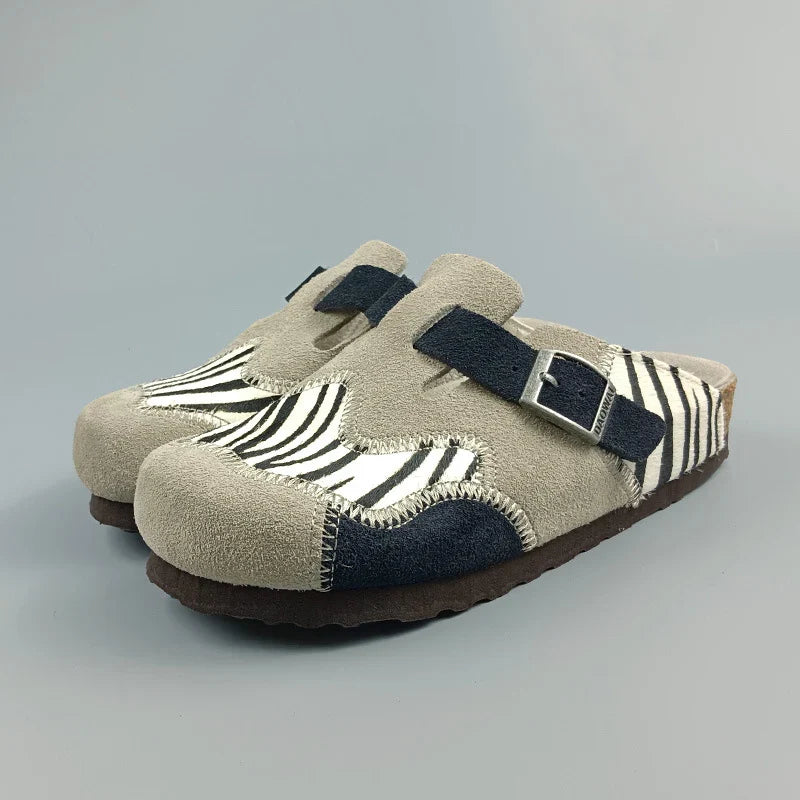 Lovely Leather Cork Mules