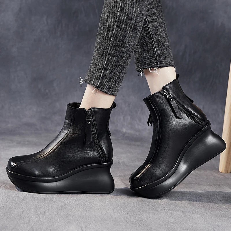 Mid-Calf Motorcycle Boots