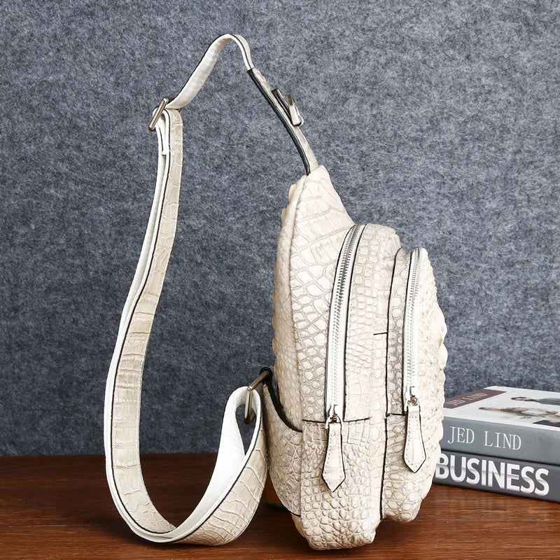 Keep You Accompanied Genuine Leather Crossbody Bag
