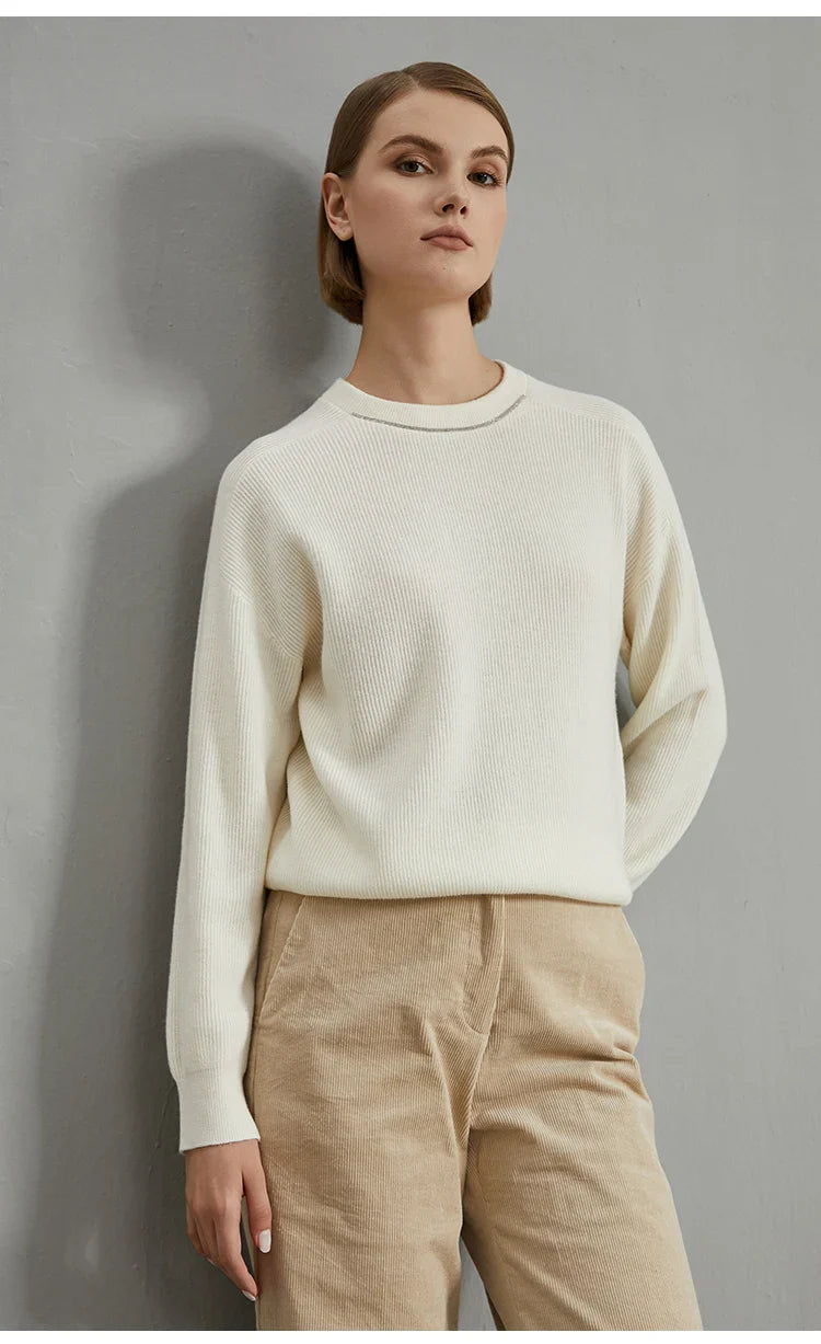 Experience The Elegance Wool Pullover Top