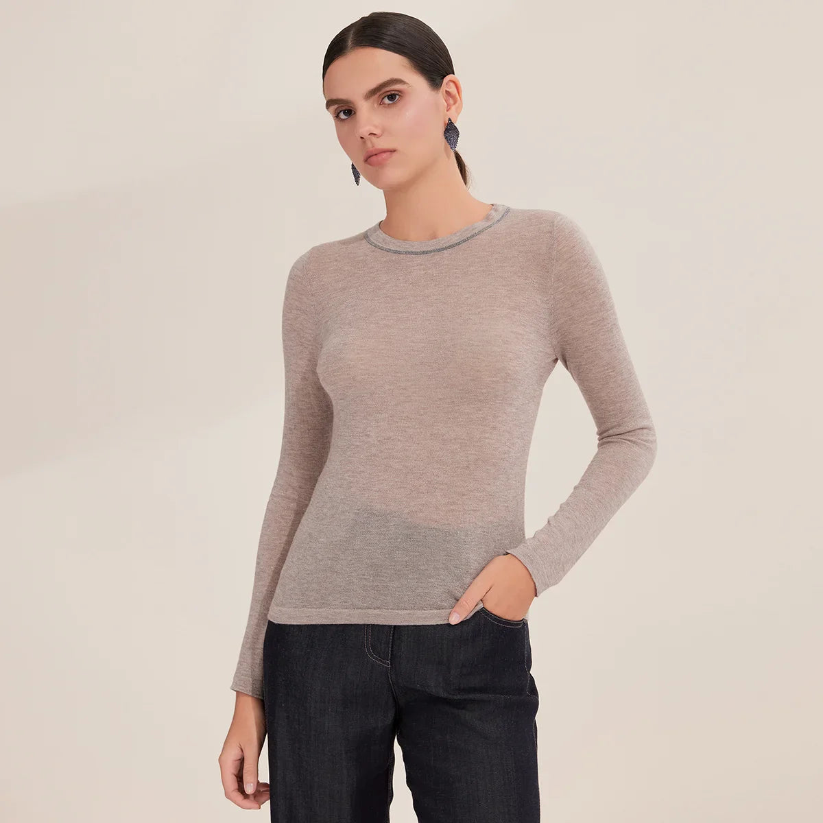 Stylish Italian Crafted Slim Fit Pullover