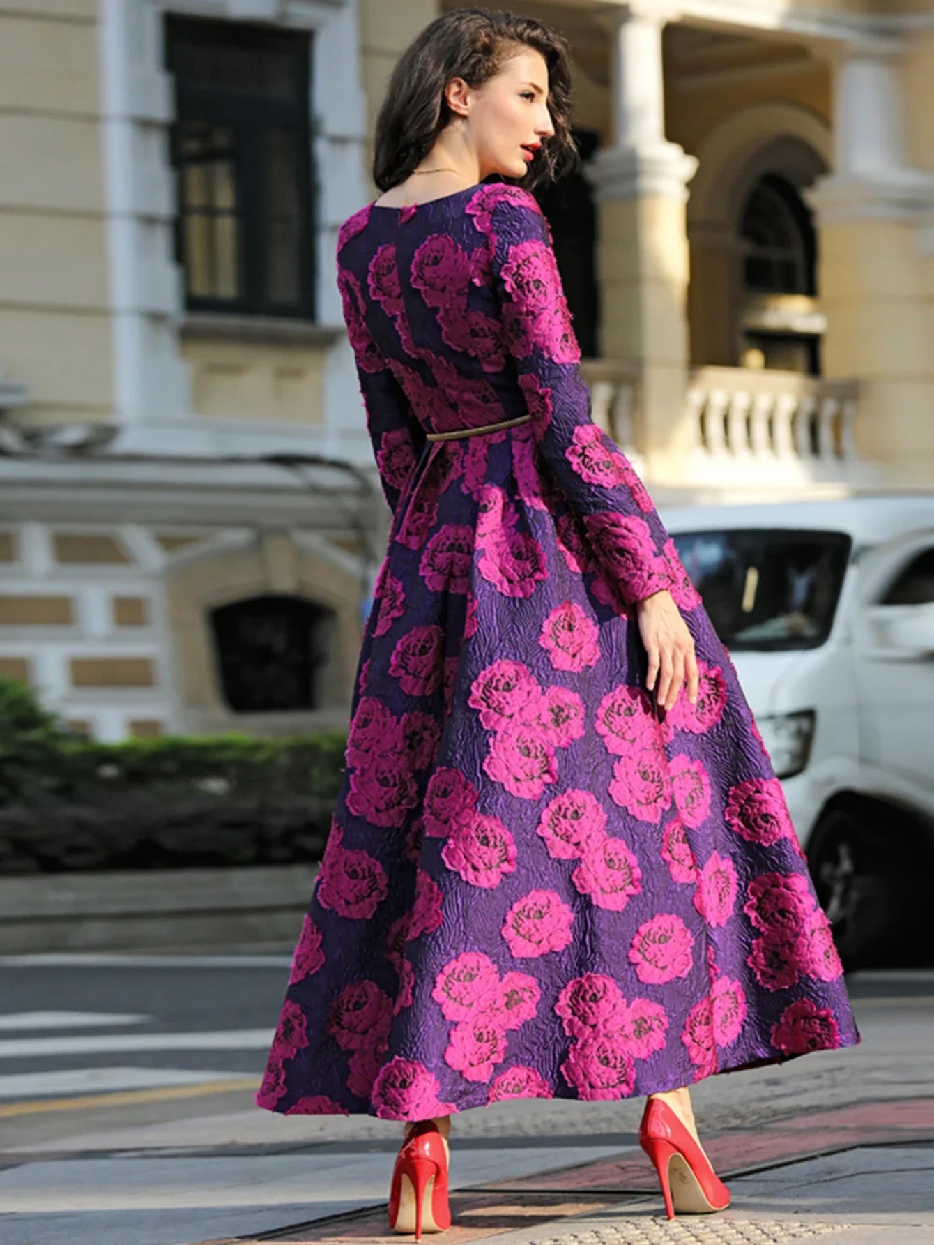 Floral Fashion Evening Dress