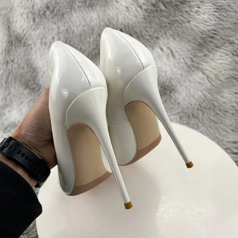 Round Toe Stiletto Pumps