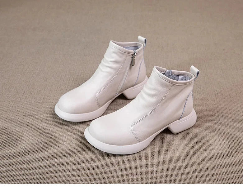 Soft Sole Motorcycle Ankle Booties