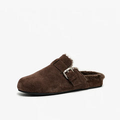 Round Toe Casual Wool Slipper