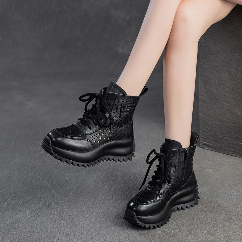 Good To Be Here Hollow Fashion Ankle Boots
