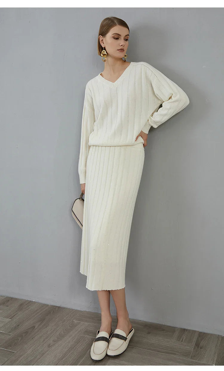 Luxury Cashmere Knitted Pullover Sweater