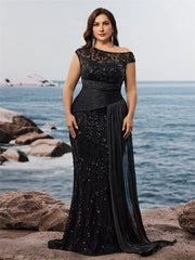 Effective Sequin Slit Cocktail Dress