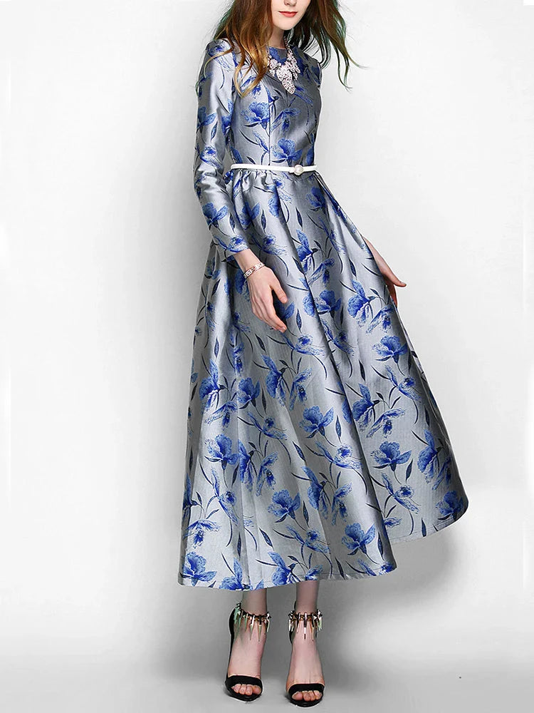 Glamorous Floral Nights Evening Party Dress
