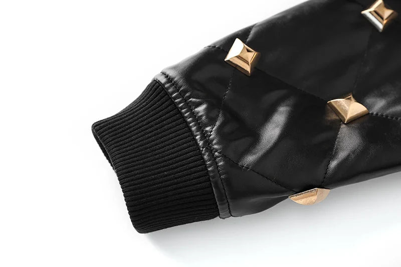 Heavy Rivet Black Jacket