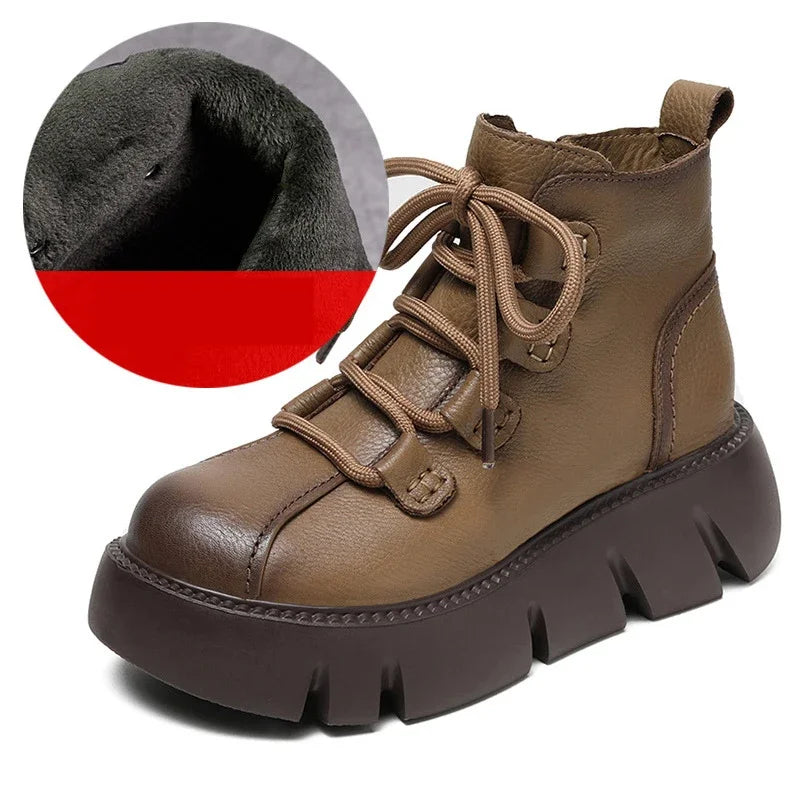 Comfy Platform Wedge Loafers Booties