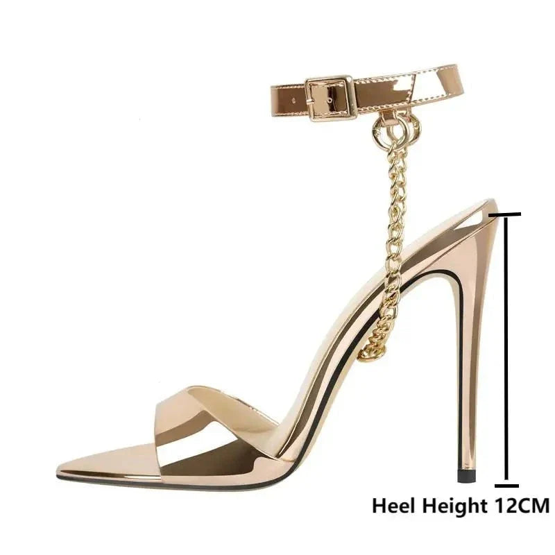Classic Gold Chain Sandals