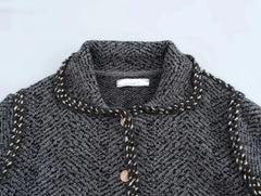 Versatile Loose Lapel Knit Jacket