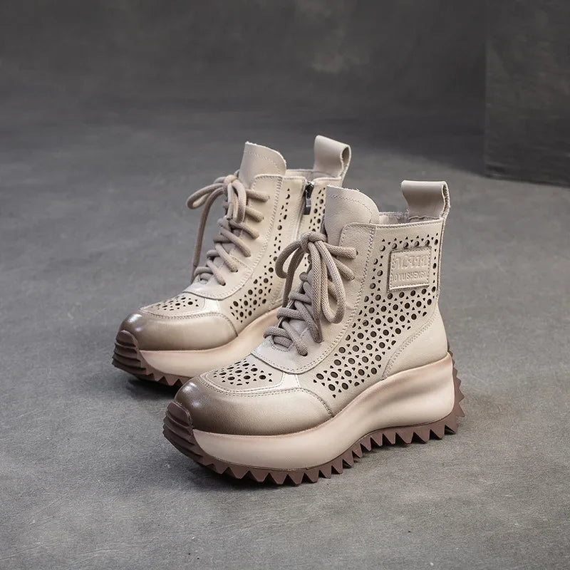 Good To Be Here Hollow Fashion Ankle Boots