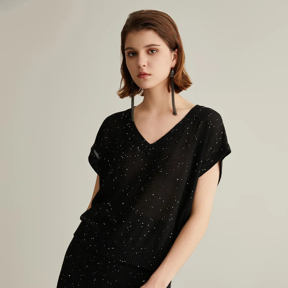 Silk Linen Pullover Sweaters