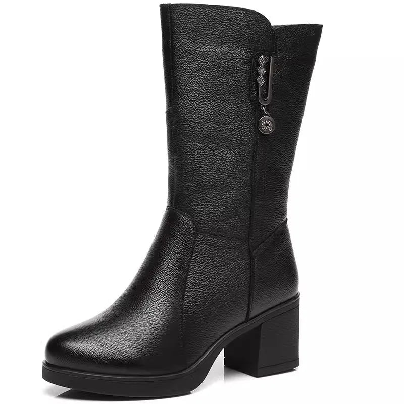 Non-Slip Mid Calf Boots