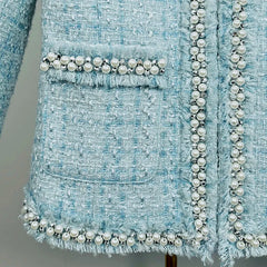 Elegant Coarse Floral Short Jacket