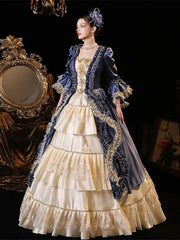 Shiny Beaded Regal Ball Gown
