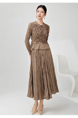 A-Line Pleated Formal Dress