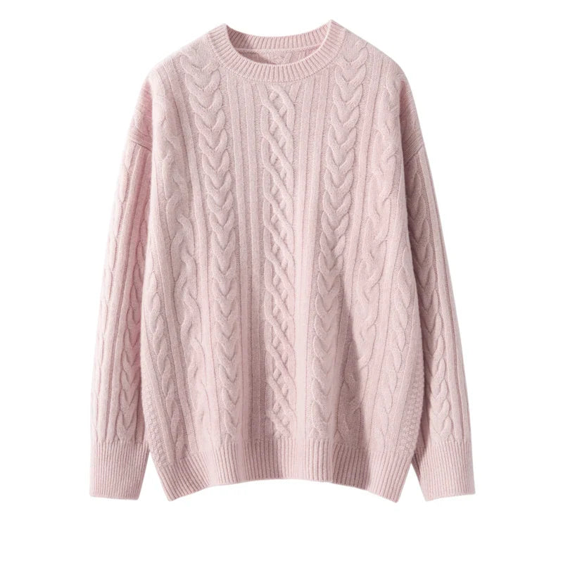 Elegant Twist Cozy Cashmere Sweater