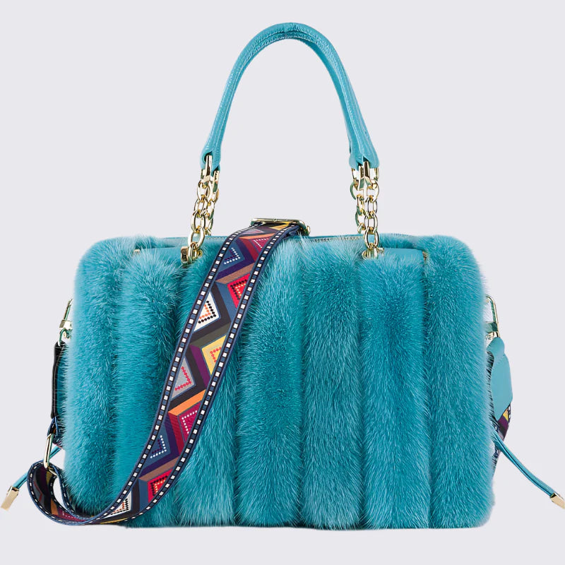 Luxury Real Fur Handbag