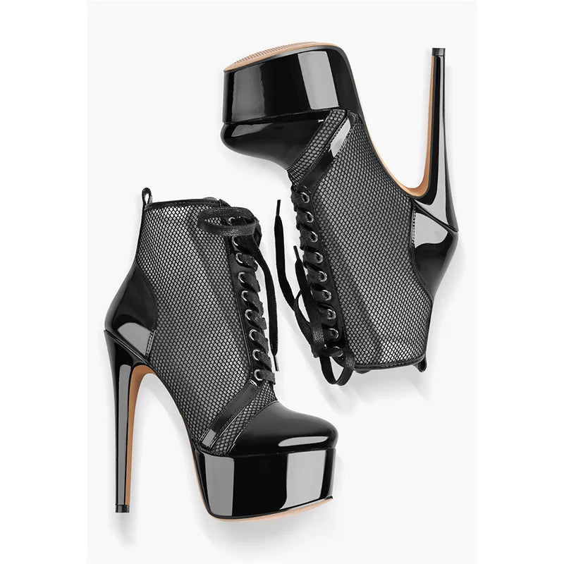 Thin High Heel Ankle Boots