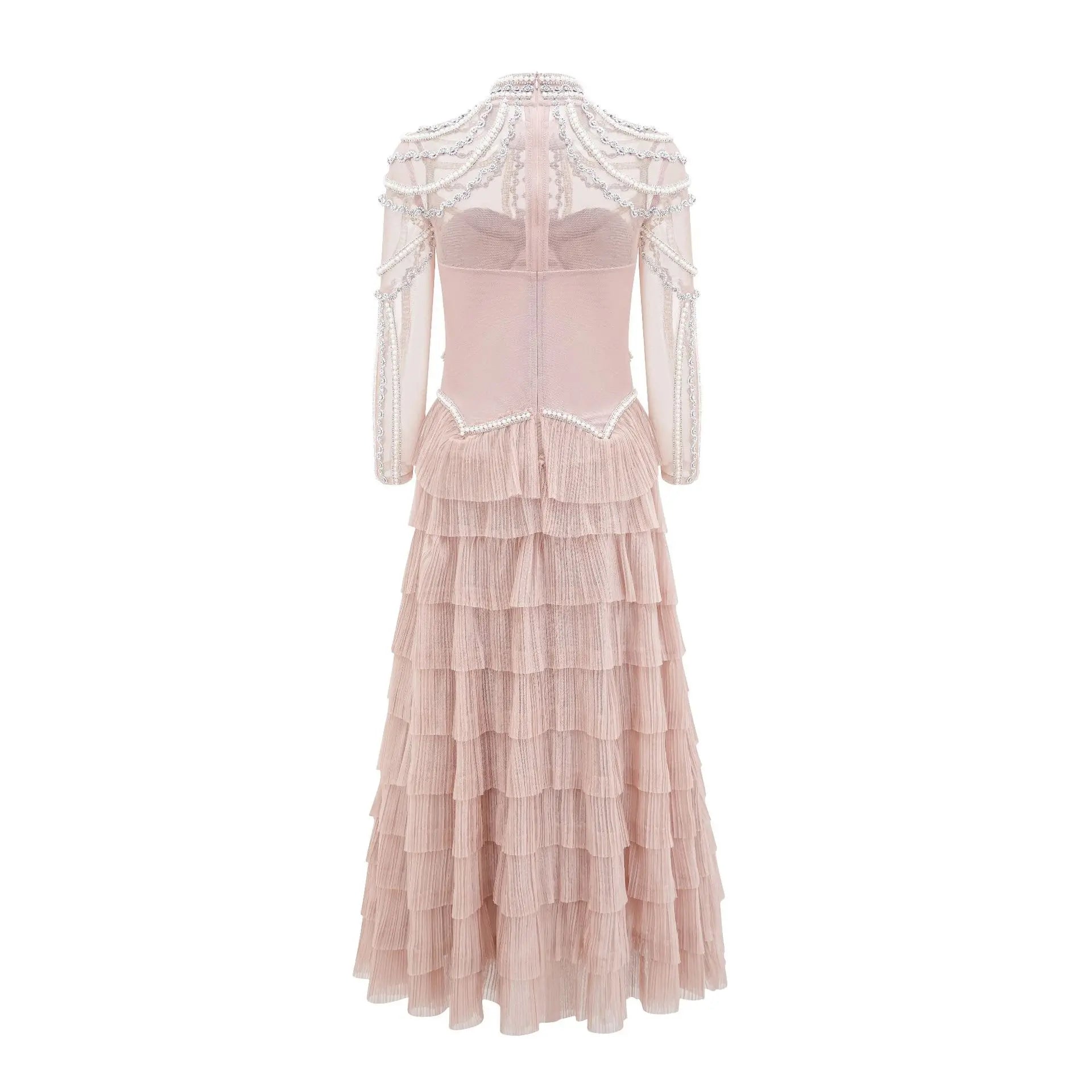 Lavish Long-Sleeve Formal Dress