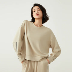 Crew Neck Wool Sweatshirt