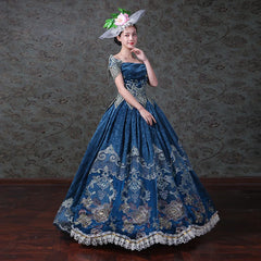 Exquisite Medieval Court Evening Dress
