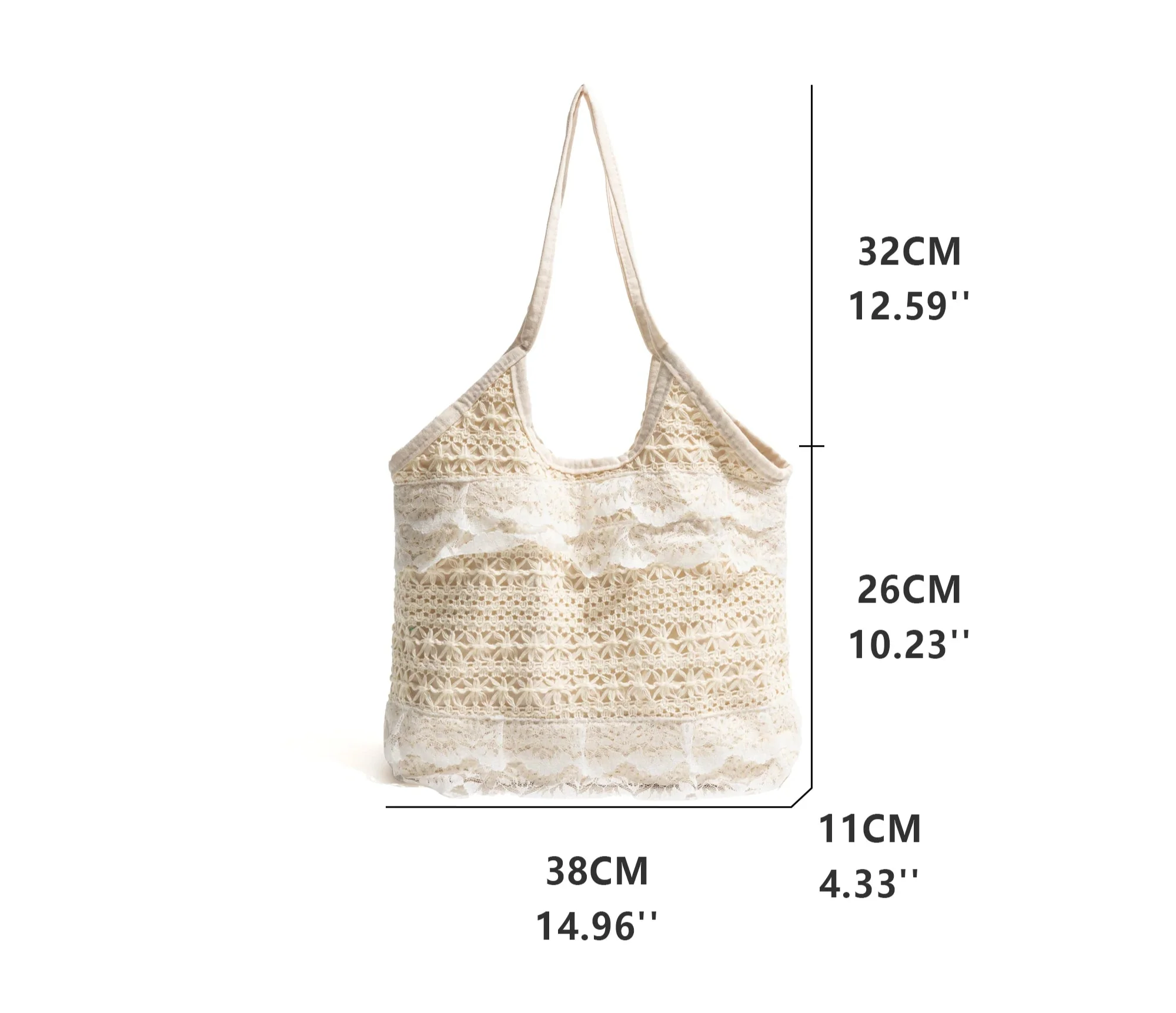 Luxury Lace Knitted Underarm Bag