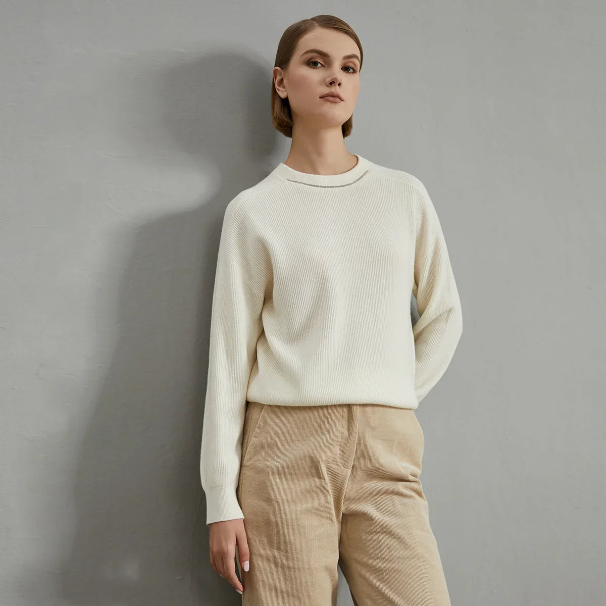 Experience The Elegance Wool Pullover Top