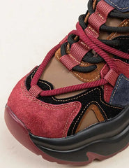 Chunky Leather Platform Boots