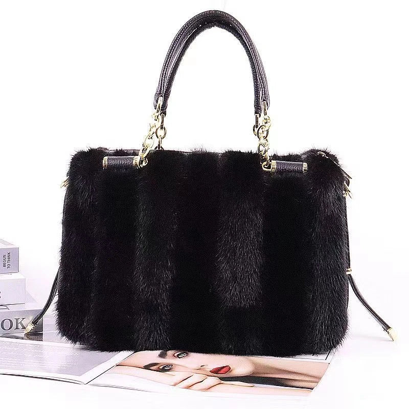 Luxury Real Fur Handbag