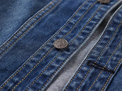 Trendy Cropped Denim Jeans Jacket
