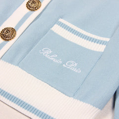 Versatile Crew Neck Woolen Cardigan